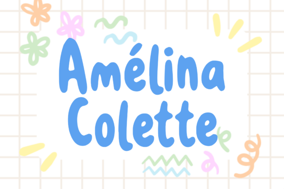 Amelina Colette: A Playful Display Font for Creative Projects