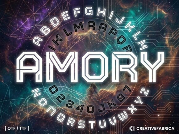 Amory: Elevating Brand Identity Through Intentional Decorative Typography