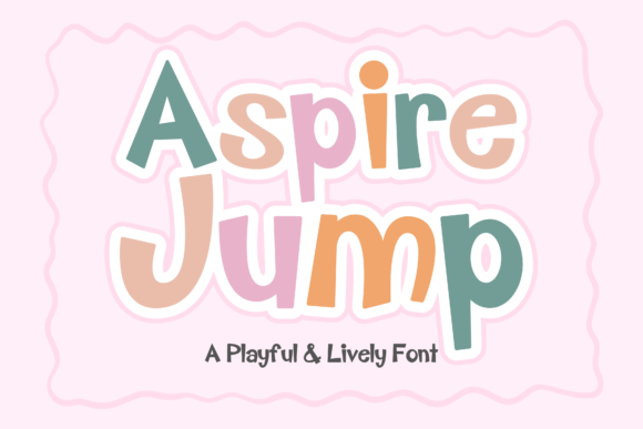 Aspire Jump: Playful Display Font for Creative Projects