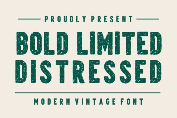 Bold Limited Distressed: Integrating Modern Vintage Typography into Professional Design Workflows