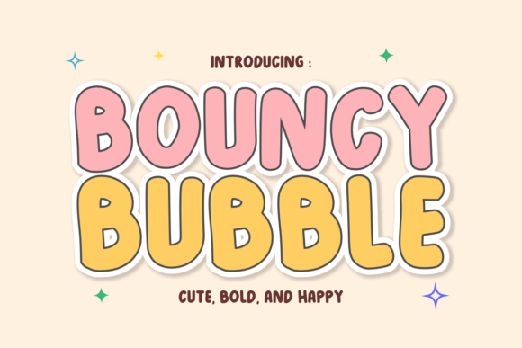 Bouncy Bubble: Strategic Application of Playful Display Typography
