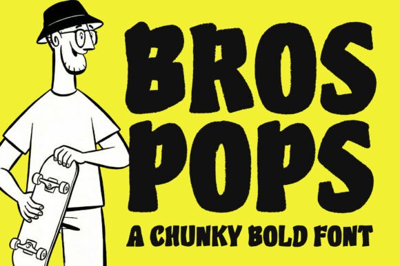 Bros Pops: Bold Typography for Impact