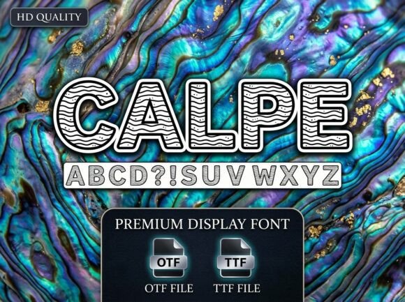 Calpe Font: Bold Decorative Display Typography