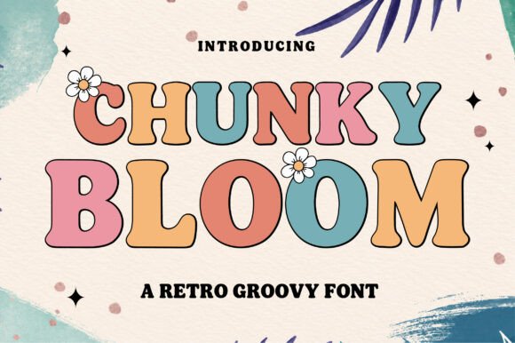 Chunky Bloom: Retro Font for Modern Design