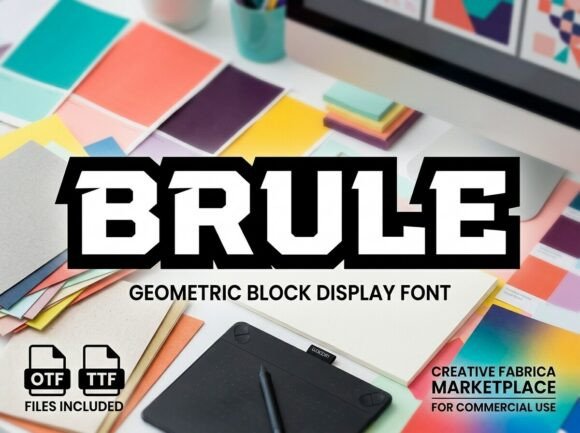 Command Attention with Brule Display Typeface