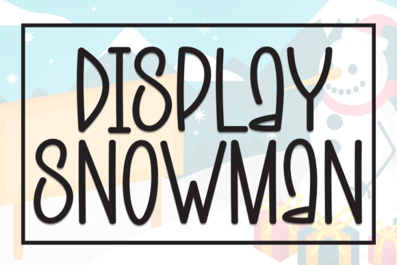 Display Snowman: Strategic Typography for Vertical Design and Seasonal Branding