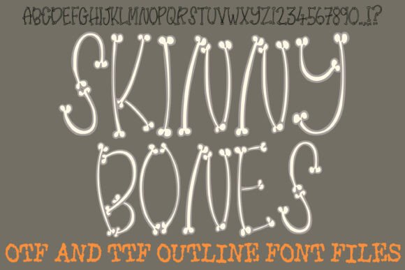 Elevating Spooky Season Design with the Skinny Bones Font