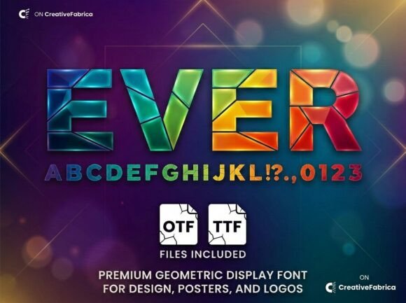 Ever Font: Bold Decorative Display Typography