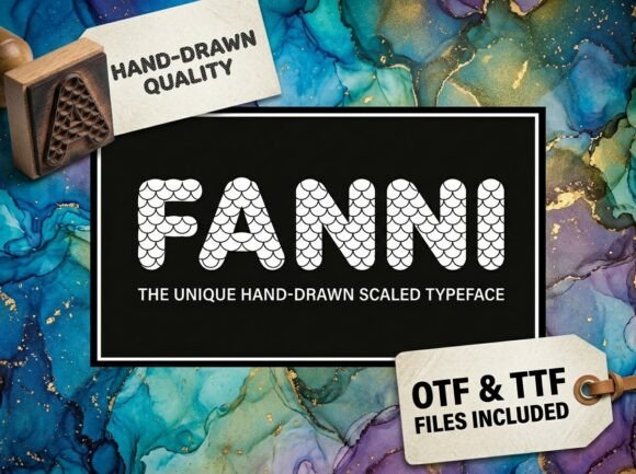 Fanni: Crafting Coastal Elegance with Aquatic Typography
