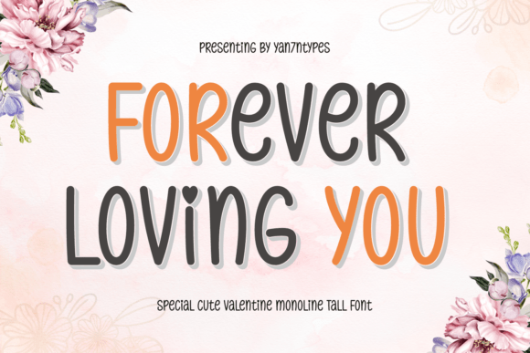 Forever Loving You Font: Vertical Charm for Design