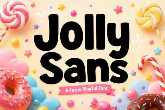 Jolly Sans: Cheerful Display Font for Bold Branding