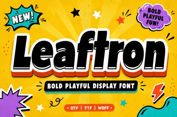 Leaftron: A Practical Guide to Using Bold Display Typography