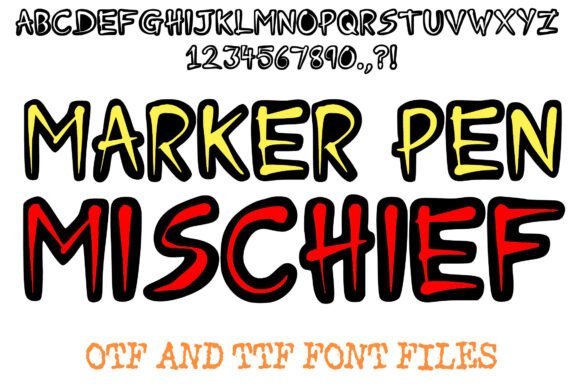 Marker Pen Mischief: Bold Display Font Guide