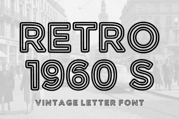 Retro 1960s Font: Bold Vintage Typography