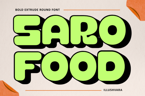 Saro Food: A Practical Evaluation of Bold Display Typography for Culinary Branding