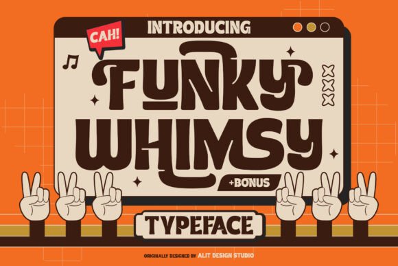 Step Back in Time: Elevating Modern Design with Funky Whimsy Typeface