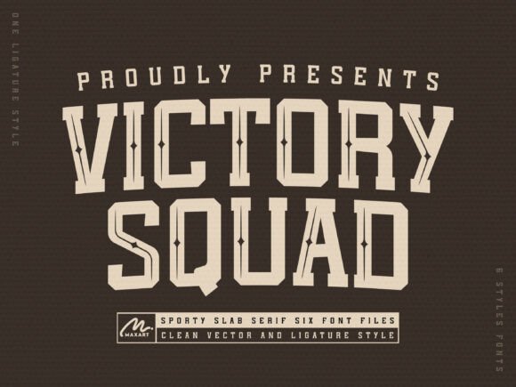 Victory Squad: Elevating Athletic Branding with Retro-Inspired Typography