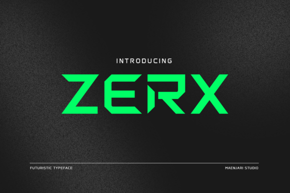 Zerx: Elevating Avant-Garde Design with Futuristic Typography